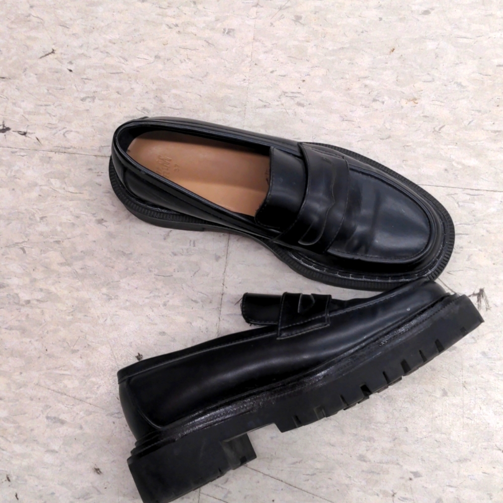 Chunky black loafers H&M sz 7 - Picture 3 of 8